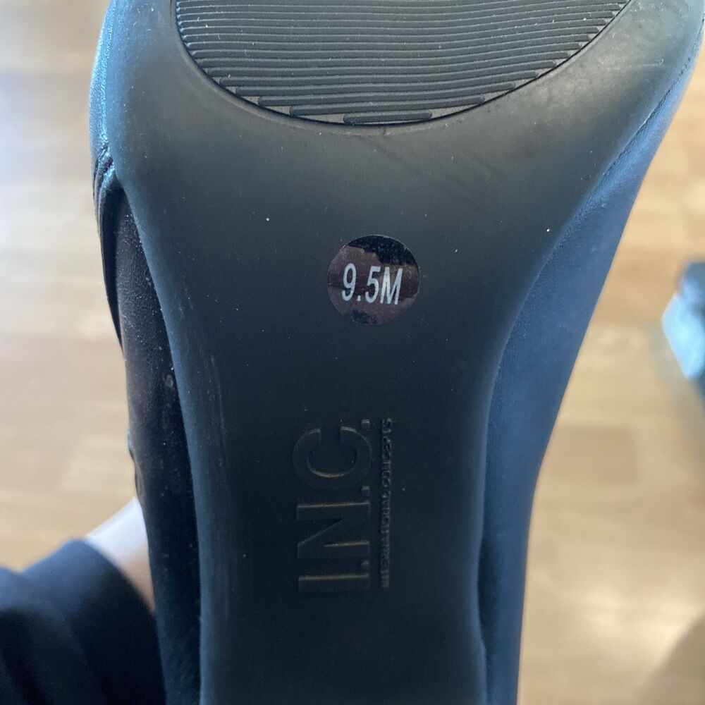 I.n.c. International Concepts Women's Sarishaa Zip Booties Black Smooth 9.5M New - Picture 11 of 11